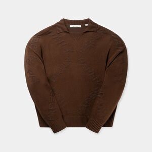 Daily paper BROWN DIAMOND KNIT SWEATER